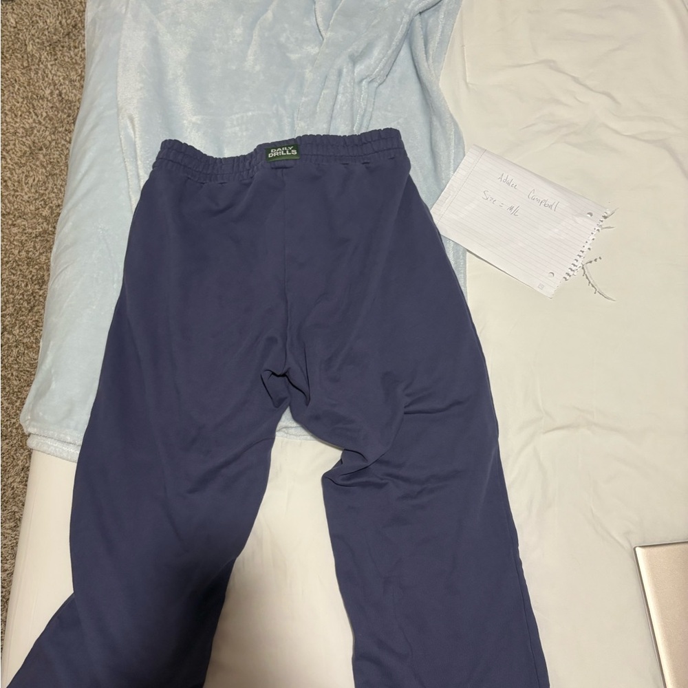 Daily Drills Navy Wide Leg Pants
